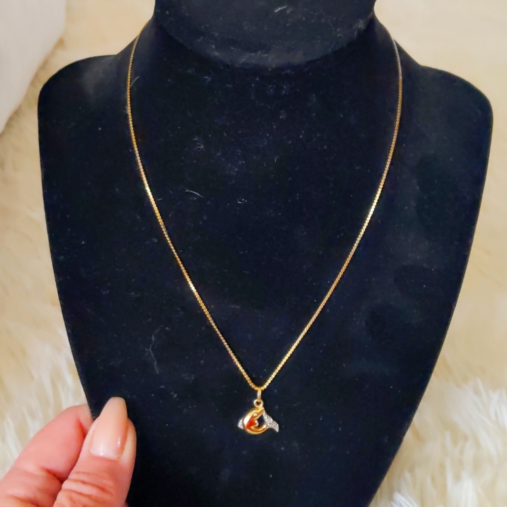 Gold Dolphin Necklace